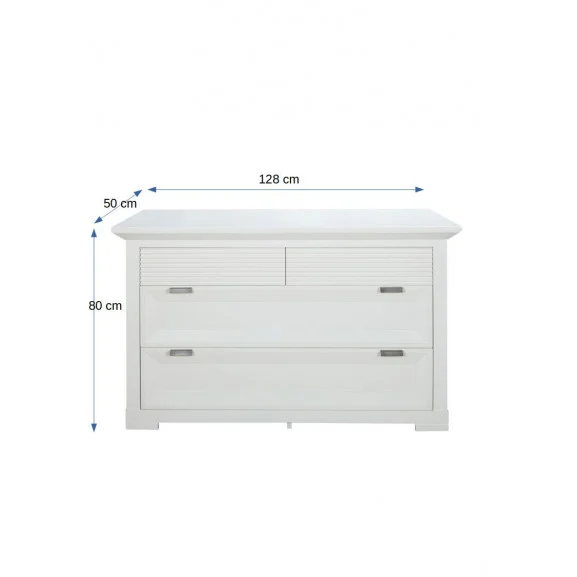 comoda-cu-4-sertare-verona-bianco-alb - 128-cm2